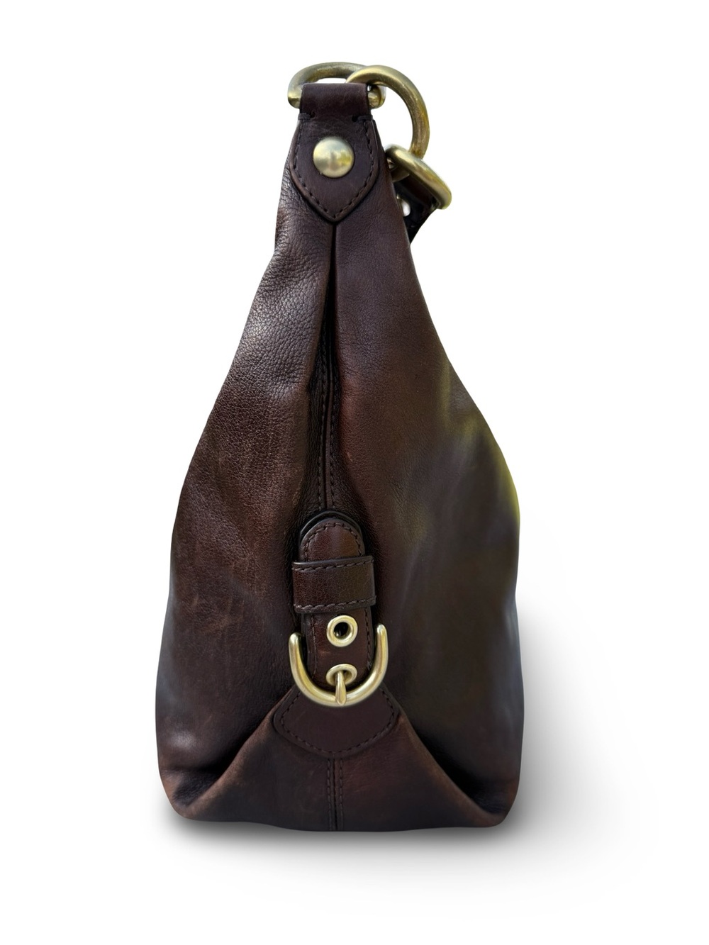 Coach #14304 Dark Brown Madison Hailey Hobo - Picture 4 of 14
